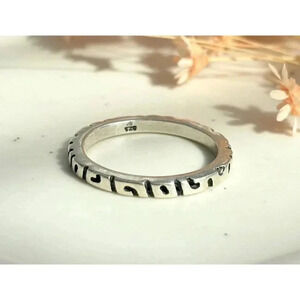 Vintage Sterling Silver Silpada Bali Style Minimalist Modernist Ring - Sz 10.75